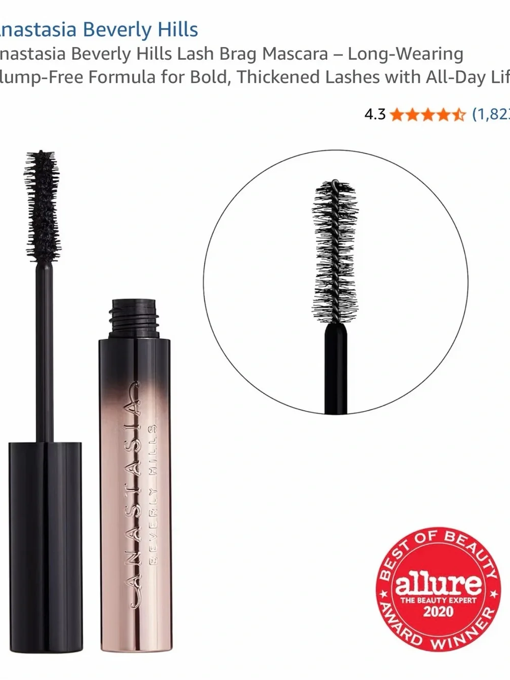 Anastasia Lash Brag Volumizing Mascara - Full size